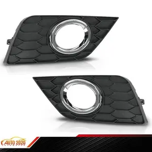 Front Bumper Fog Light Lamp Frame Covers Fit For 2016-19 Nissan Sentra Pair