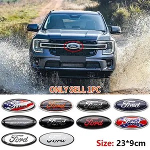 Ford Car Front Emblem Hood Decoration, Scratch-Resistant Durable Front Badge Replacement, Fits Focus, Fiesta, Kuga, Mondeo, Mustang