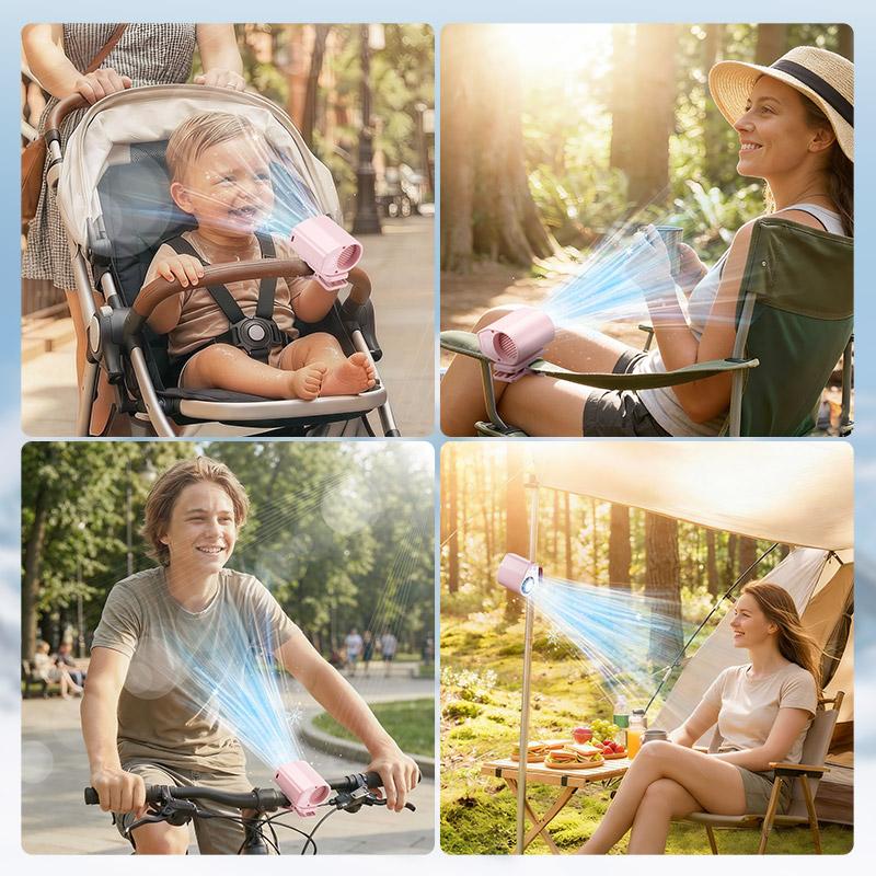 JOYTUTUS 2026 Car Clip On Air Conditioner Fan with LED Display - 360° Rotation, 100 Speeds Adjustable, USB Rechargeable Personal Cooling Fan, 16℃ Semi-Cooling Wide Clamp 20Hr Battery 3000mAh Battery JOYTUTUS 2026 Car Clip On Air Conditioner Fan with LED Display - 360° Rotation, 100 Speeds Adjustable, USB Rechargeable Personal Cooling Fan, 16℃ Semi-Cooling Wide Clamp 20Hr Battery 3000mAh Battery