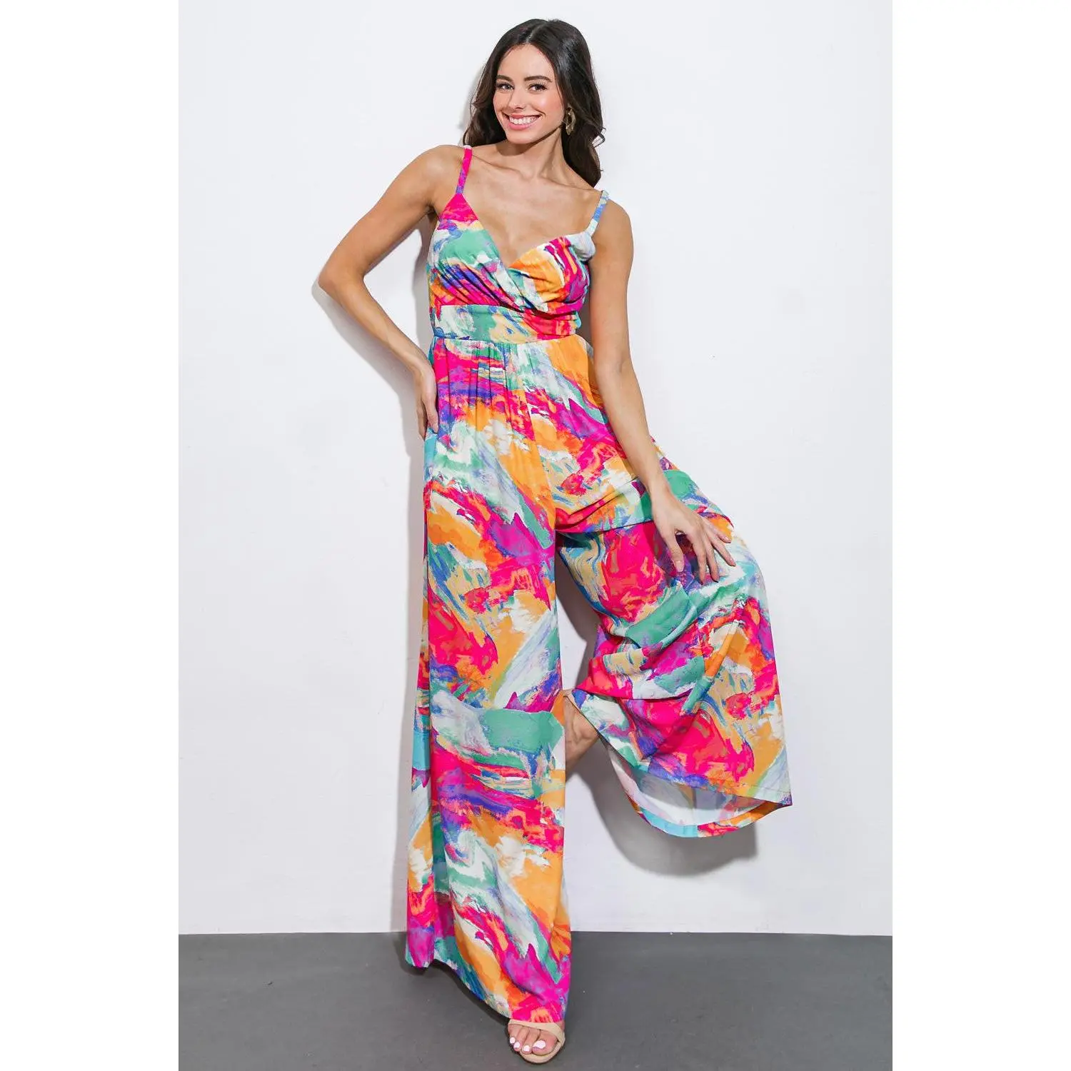 WANDERING AROUND WOVEN JUMPSUIT