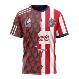 LIGA MX Chivas Guadalajara Shirt 3D Special Home Mix Mexico Jersey Design All Print