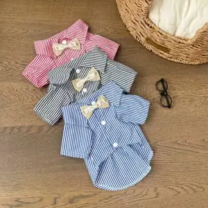 Ropa para Perros, Camisa Delgada de Primavera/Verano, Ropa Informal y Transpirable para Mascotas, Camisa Polo para Perros y Gatos, Ropa para Cachorros y Perros Pequeños