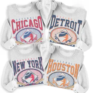 Vintage Baseball Graphic Sweatshirt Sports Baseball Player Pullover Game Day Sweatshirt Ballpark Baseball Top Unisex Sports Game Shirt