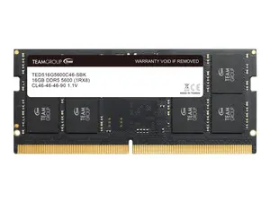 Team Elite 16GB 262-Pin DDR5 SO-DIMM DDR5 5600 (PC5 44800) Laptop Memory Model TED516G5600C46-S01