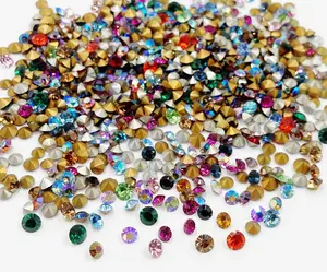100 Vintage Austrian Crystal Rhinestones - Assorted Pointed Back 4mm. To 5mm. Rhinestones for Jewelry Repair, Jewelry Making, Crafting