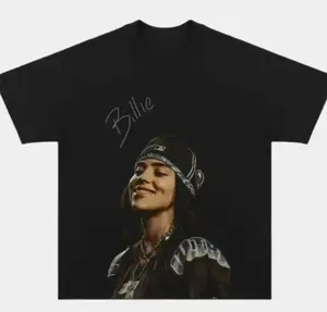 BILLIE THE TOUR TEE, Billie Concert Outfit, Retro 90s Graphic Tees, Y2k Top Music Cotton Streetwear H8M