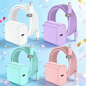 IPhone 14 Fast Charger, PD20W USB-C Power Delivery Charger [MFi Certified], includes 10ft Type C to Lightning Braided Data Cable, Quick Charge Adapter, Compatible with iPhone 14/13/12/11/XS/XR/SE Wall Charger