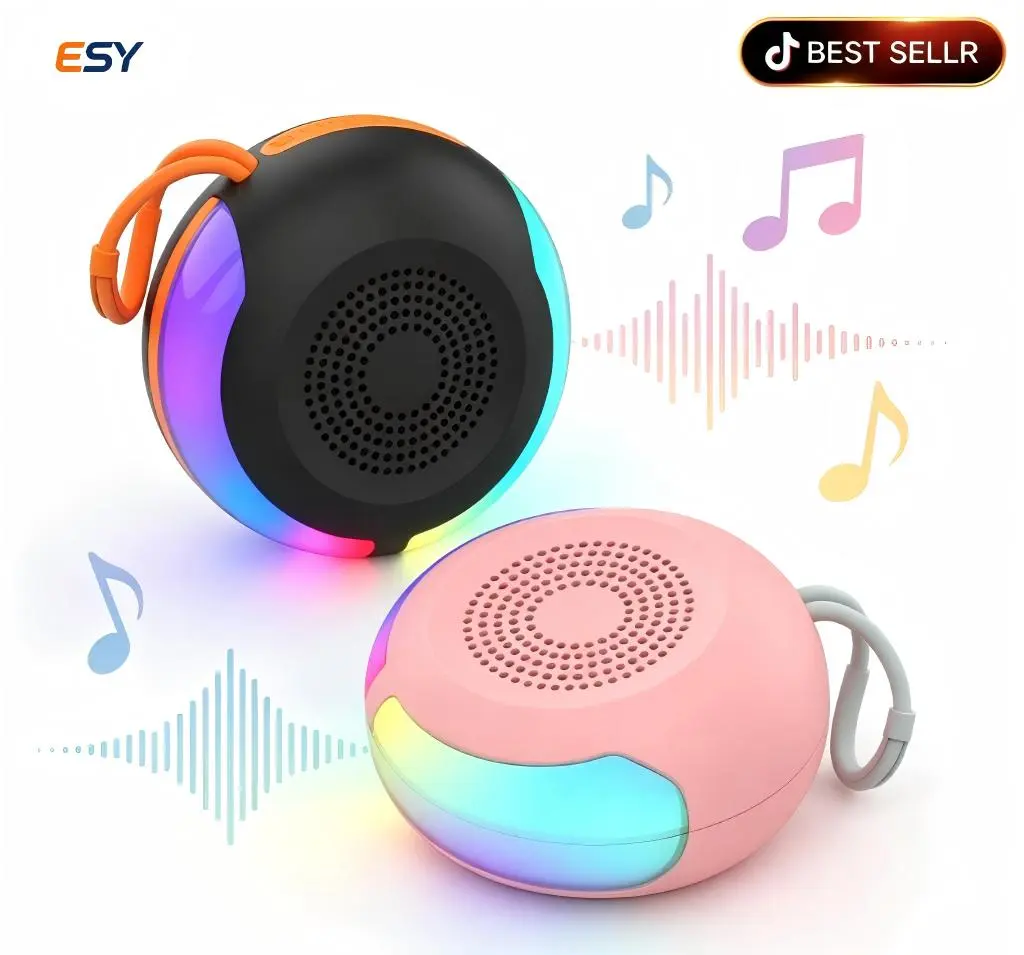 Portable Wireless Bluetooth Speaker with HIFI Stereo Audio, Heavy Bass Subwoofer, RGB Light Show & Party Bass Punch, USB Rechargeable for Parties, Travel, Holiday Gifting,back to school,back to school haul Rgb Multifunction Speaker Portable Boombox Gaming