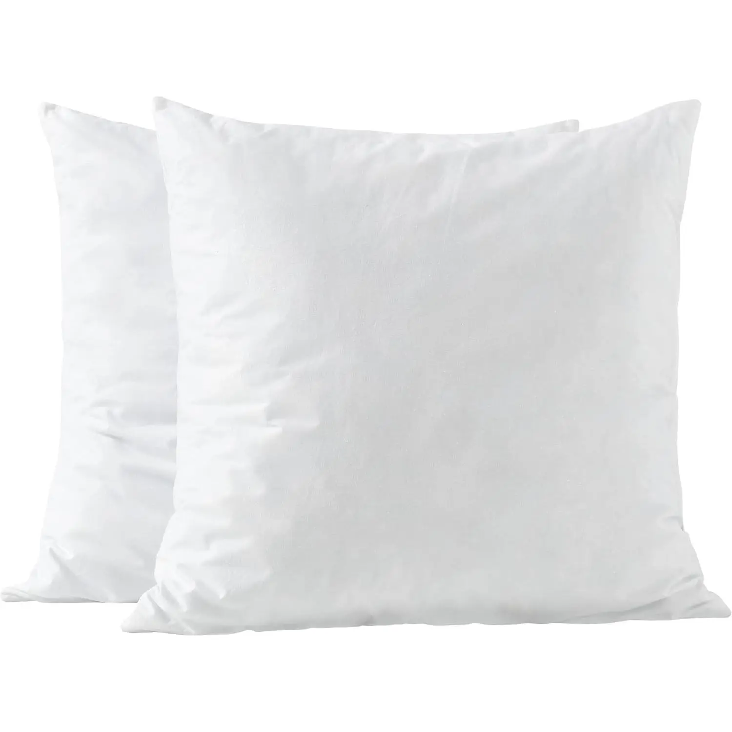 basic home 22x22 Pillow Inserts-Shredded Memory Foam Fill-High Density Throw Pillow Inserts with Long Support-Home Couch Hotel Collection-Cotton Fabric-2 Pack