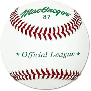 MacGregor MCB87SPX Official #8 Split Leather Baseball, Rubber-Constructed, Youth & Official League Game Baseballs