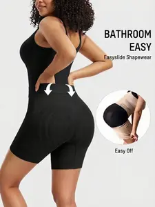 Shapewear Tummy Control Butt Lifter Faja Back Pull Down Bodysuit Underwear Scruntch with Back Bone Support & Cotton Gusset for Women Postpartum Everyday