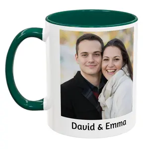 Custom Photo Ceramic Coffee Mug Add Your Image Name & Text Personalized Cup Printed on Both Sides Unique Gift for Christmas Birthday Anniversary Mother’s Day Father’s Day & Special Occasions