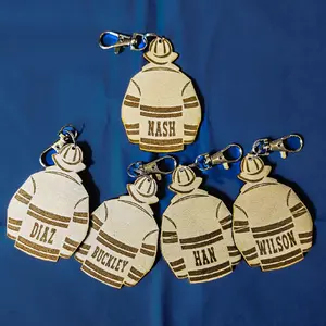 9-1-1 Personalized Firefighter keychain