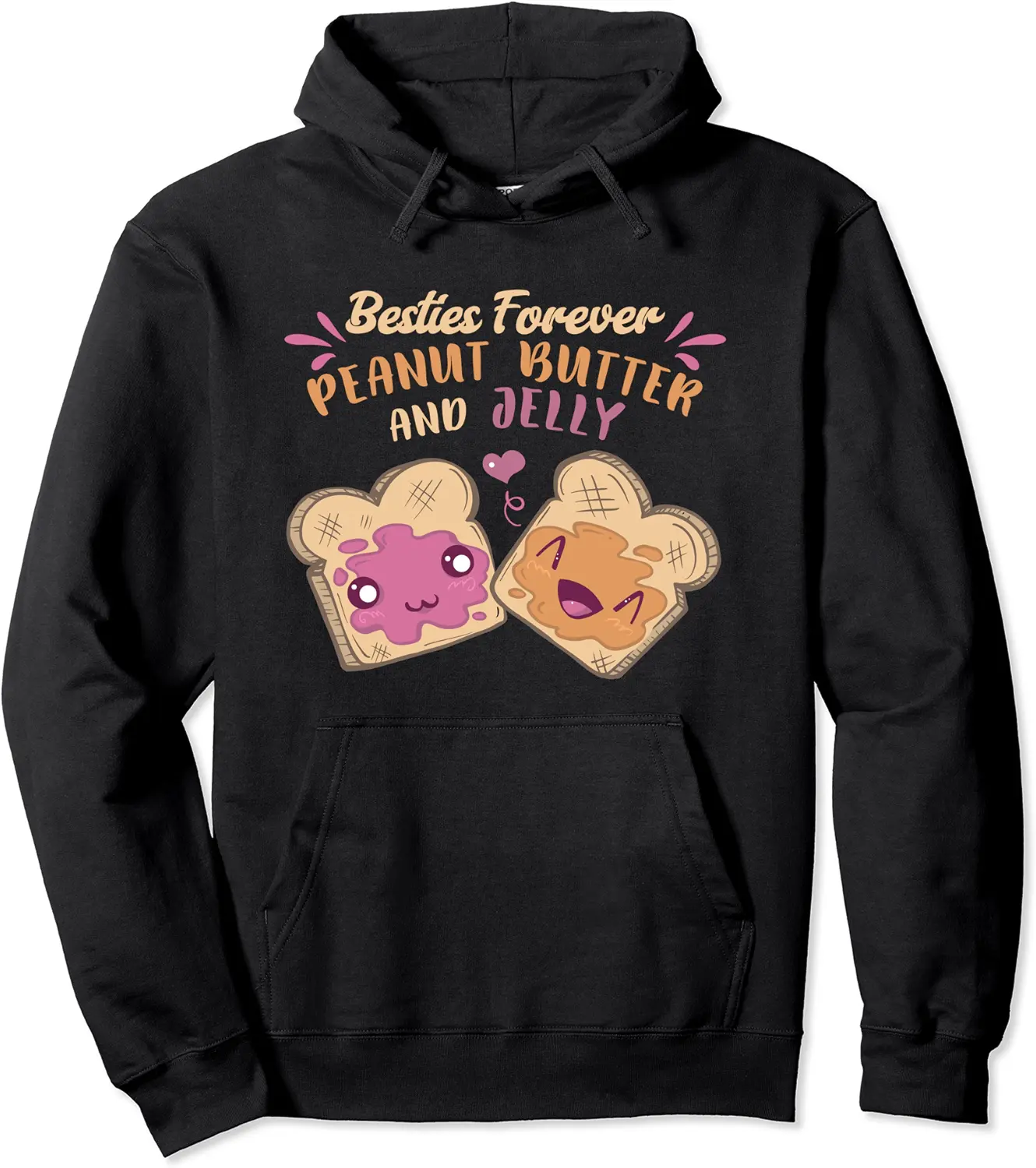 Besties Forever Peanut Butter And Jelly Pullover Hoodie - Robertbobby Shop 76B0BCXCGCRT