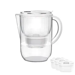 EIREE Water Filter Pitcher for Tap and Drinking Water - NSF-42 Certified Filter Materials, Reduces Chlorine Lead Mercury, BPA-Free