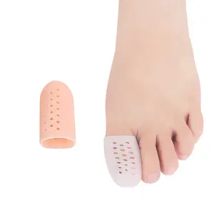 Silicone Big Toe Protector, Breathable Soft Tube Design, Anti-Corn Anti-Chafe, Water Blister Corrector, Comfortable Pressure Relief, Washable Reusable