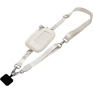 Phone Lanyard with Wallet, Adjustable Crossbody Phone Strap with Detachable Wristlet, Phone Neck Lanyard & Wrist Strap, Hands Free Cell Phone Lanyard for Travel