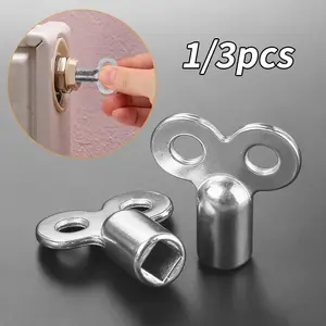 1/3pcs radiator exhaust valve key, heater valve switch accessories, exhaust hole wrench small key, radiator exhaust