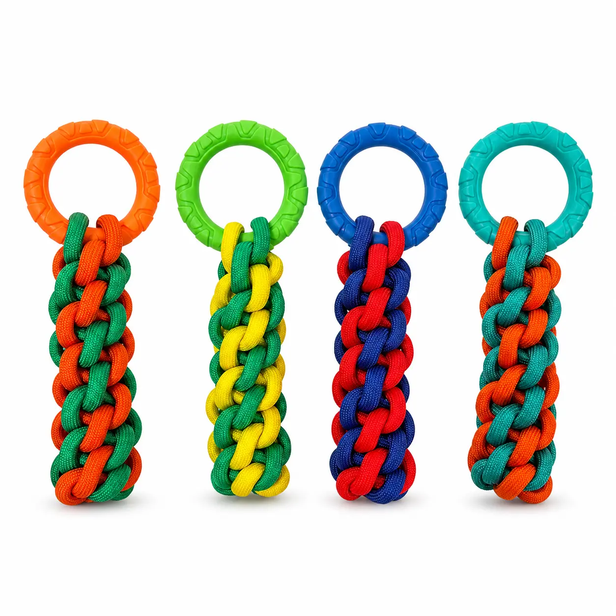 Hoomate Dog Toys – Dual-Loop Chew N’ Play Farm Animal Plush Toy, Interactive Dog Toys for Chewing, Tug & Play, Durable Pet Toy for Dogs