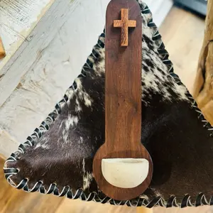Handcrafted Holy Water Holder/Font made of reclaimed or walnut wood. Truly unique item that will make for a lovely conversation piece and provide years of joy and happiness!