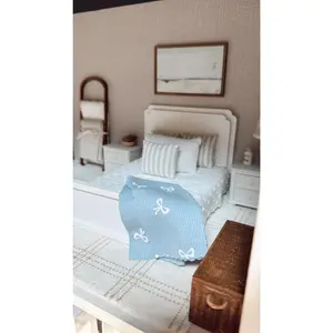 Blue Bow Blanket