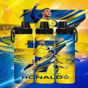 1pc 20oz Stainless Steel Water Bottle with Lid CR7's Saudi Revolution, Christmas Gift, Thanksgiving Gift, Birthday Gift, Outdoor Camping Mug, Drinkware