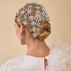 Hot-Selling Sunflower Hair Accessories Hair Comb Princess Elegant Elegant Braided Hair Clip fashion Versatile Wedding Headdress Hair Comb