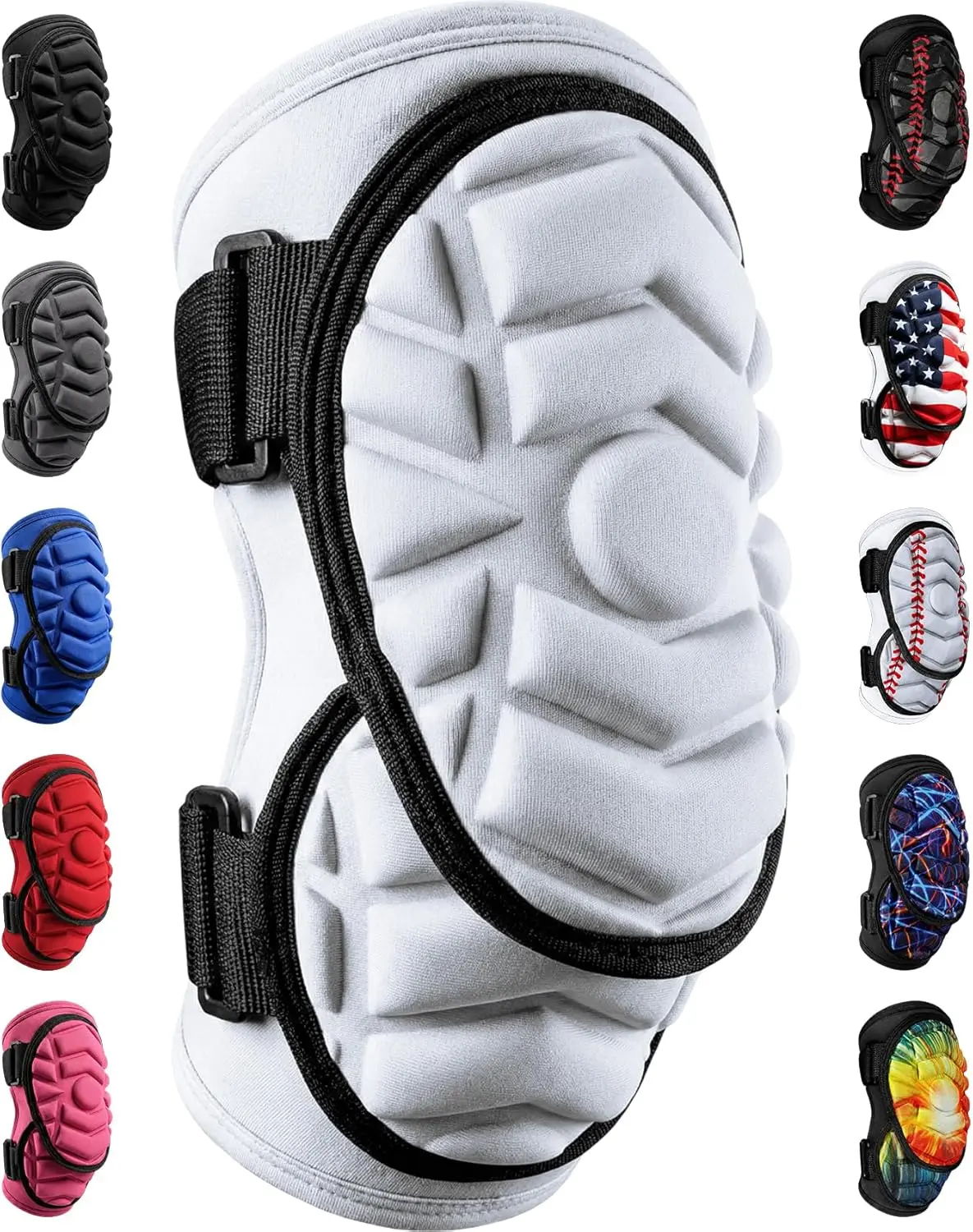 Exxact Sports Defender Plus Batters Guard - Lightweight EVA Foam & Neoprene Protection with Hook & Loop for Baseball, Softball & Lacrosse, Youth