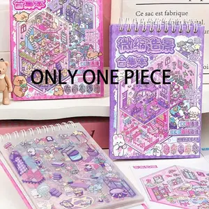 Creative Scene Sticker Book, 30-Sheet 3D DIY Decorative Sticker Book for Scrapbooking, Journaling, Gift Wrapping and Sticker Cards, Sticker Sheets