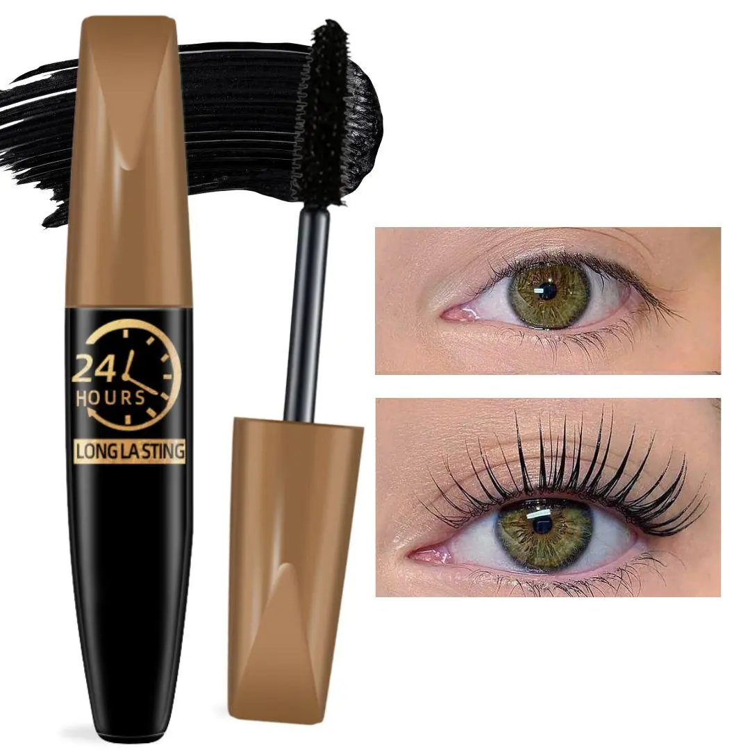 Long Lasting Beauty Mascara, 1 Count Natural Curl Eyelashes Mascara, Eyelashes Lengthening Volumizing Defining, Voluminous Lengthening Mascara, Professional Eye Makeup Products, Fanning Volumizing Mascara, Volume Mascara