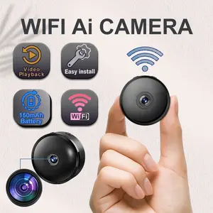 Smart Mini Wireless Security Camera, Portable Ai Motion Detection, 4x Zoom, Home Safety, 2.4g WiFi, Wide Angle Monitoring, Alexa Compatible