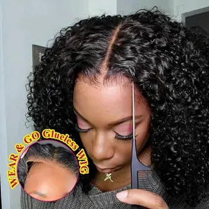 Bling Hair 32Inch 5x5 6x4 Hd Lace Ready to Wear Glueless Human Hair Wigs Pre Plucked 180% Density Deep Wave for Women Transparent Closure Wigs Natural Color