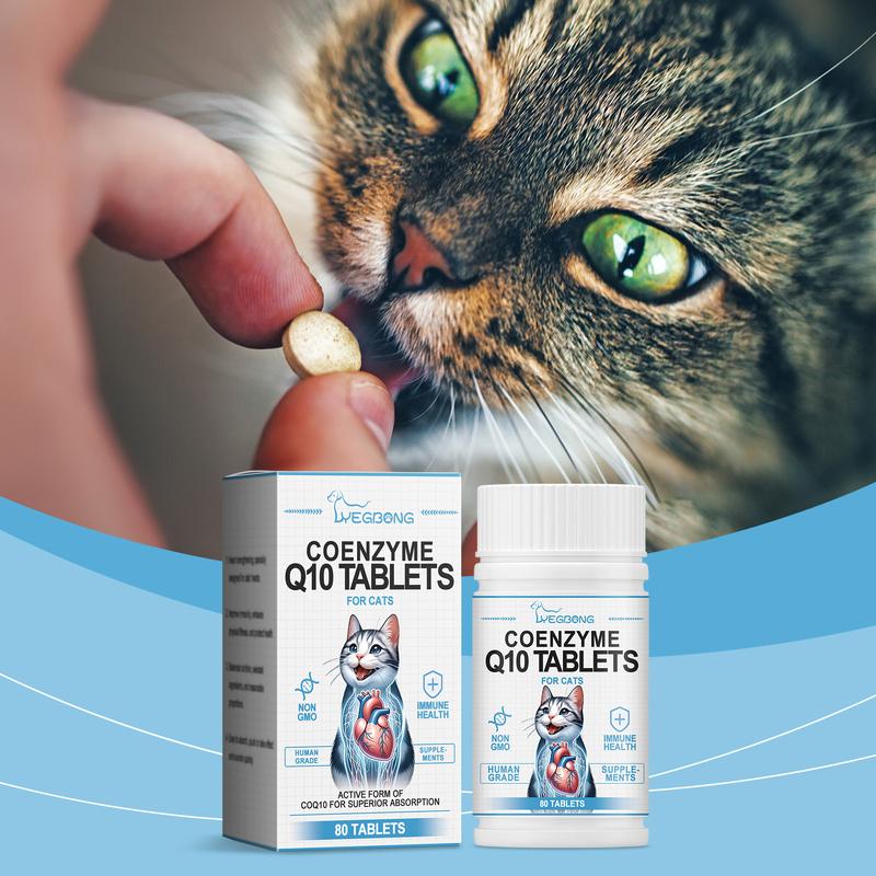 Coenzyme Tablets: A Health and Vitality Guardian  Specialized Coenzyme Q10 Supplement   to Absorb Nutrients.litter pellets, spray, litter tray, litter box, removal