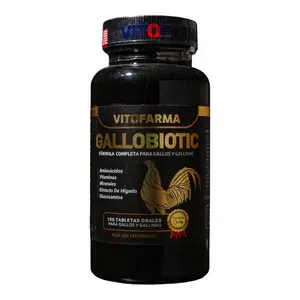 Gallobiotic for Roosters & Chickens | Multivitamin, Minerals & Amino Acids Formula | 100 Tablets | Vitofarma