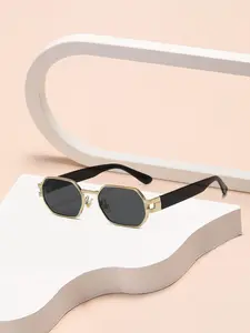 Unisex Punk Style Irregular Square Frame Glasses , Trendy Casual Glasses for Travel Use, Fashion Accessories for Outdoor Activities