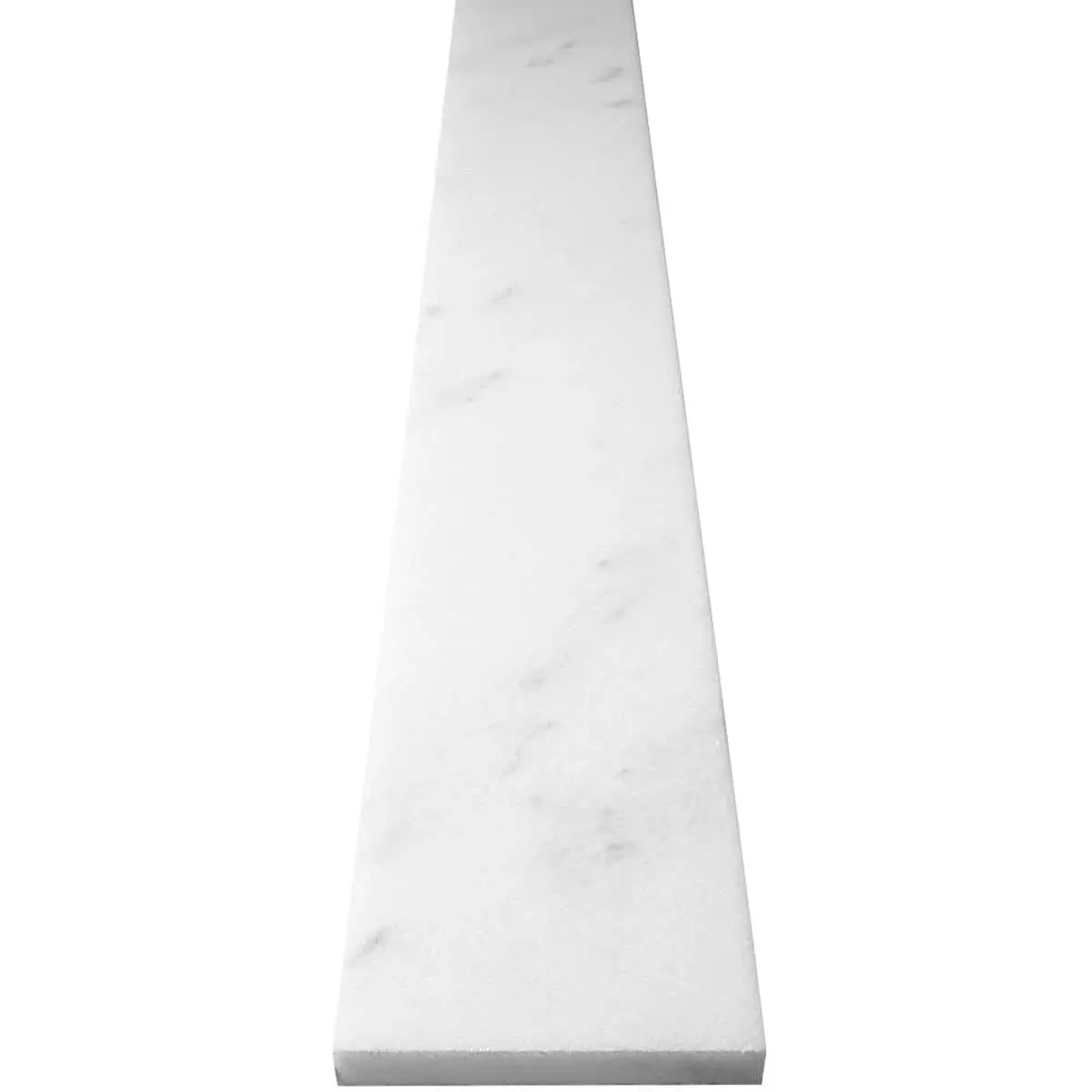 White Marble Stone Shower Curb
