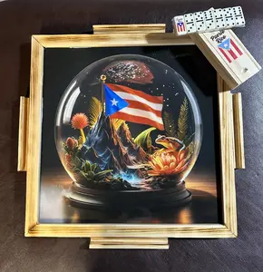 Mini Domino Board with Mini Dominoes Portable Travel Game Set Compact 13" x 13" Ideal for Fun On-the-Go Entertainment Travel Companion