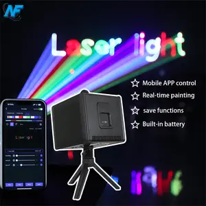 NewFeel Laser – 5W Rechargeable Real time text & logo Laser Light with DMX, ILDA & App Control