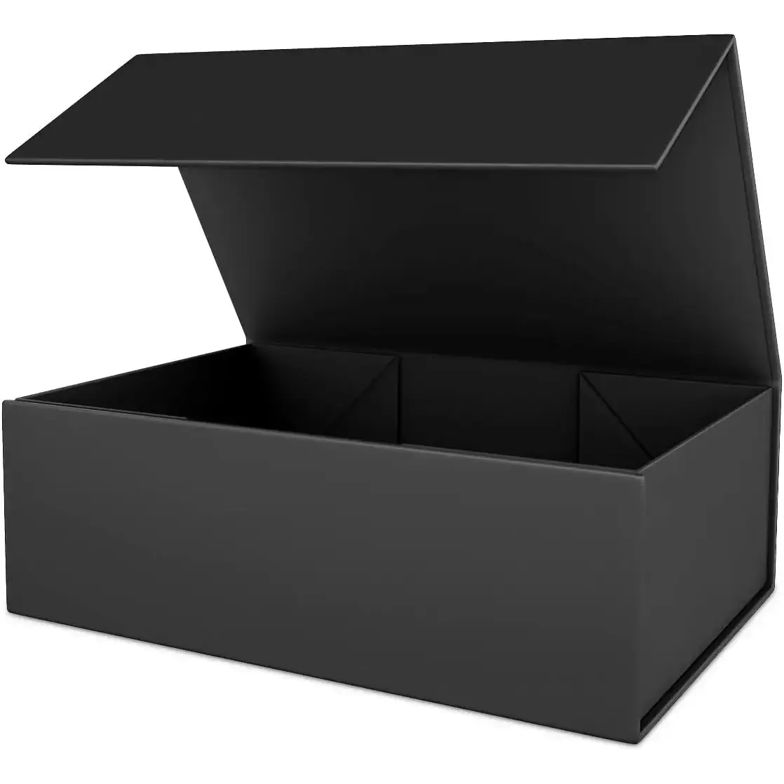 Black Gift Box 10" x 6" x 3" with Magnetic Closure Lid Gift Boxe for Presents,Bridesmaid Gifts Boxes,Cute Box,Birthday Box,Luxury for Gift Packaging, Magnetic Gift Boxe for Wrapping Gifts (Black)