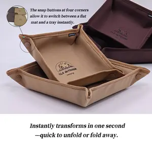 Easy Fold Camping Tray, CampFold Tray, Outdoor Flexi Tray, InstaCamp Tray, 4-Button Fold Tray, Quick Snap Tray, LightFold Camp Tray