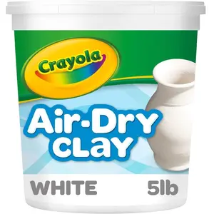 Air Dry Clay (5lbs), Natural White Modeling Clay for Kids, Sculpting Material, Bulk Craft Supplies for School Classrooms [Amazon Exclusive]