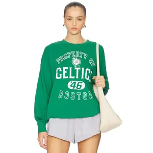 Junk Food Celtics Property Sweatshirt in Kelly