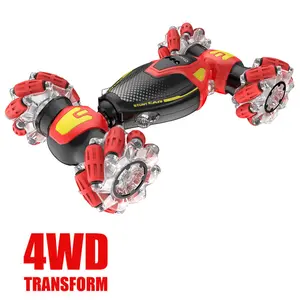 Contixo SC10 Cobra Speed Crawler RC Stunt Car - 4WD with Remote & Gesture Control, Red