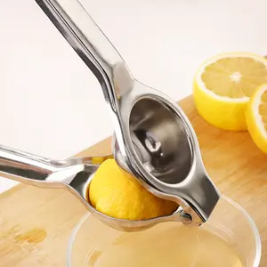 Lemon Squeezer Juicer, 9 Inch Stainless Steel Handheld Press Manual Squeezer for Kitchen Tomatoes, Apples and Carrots
