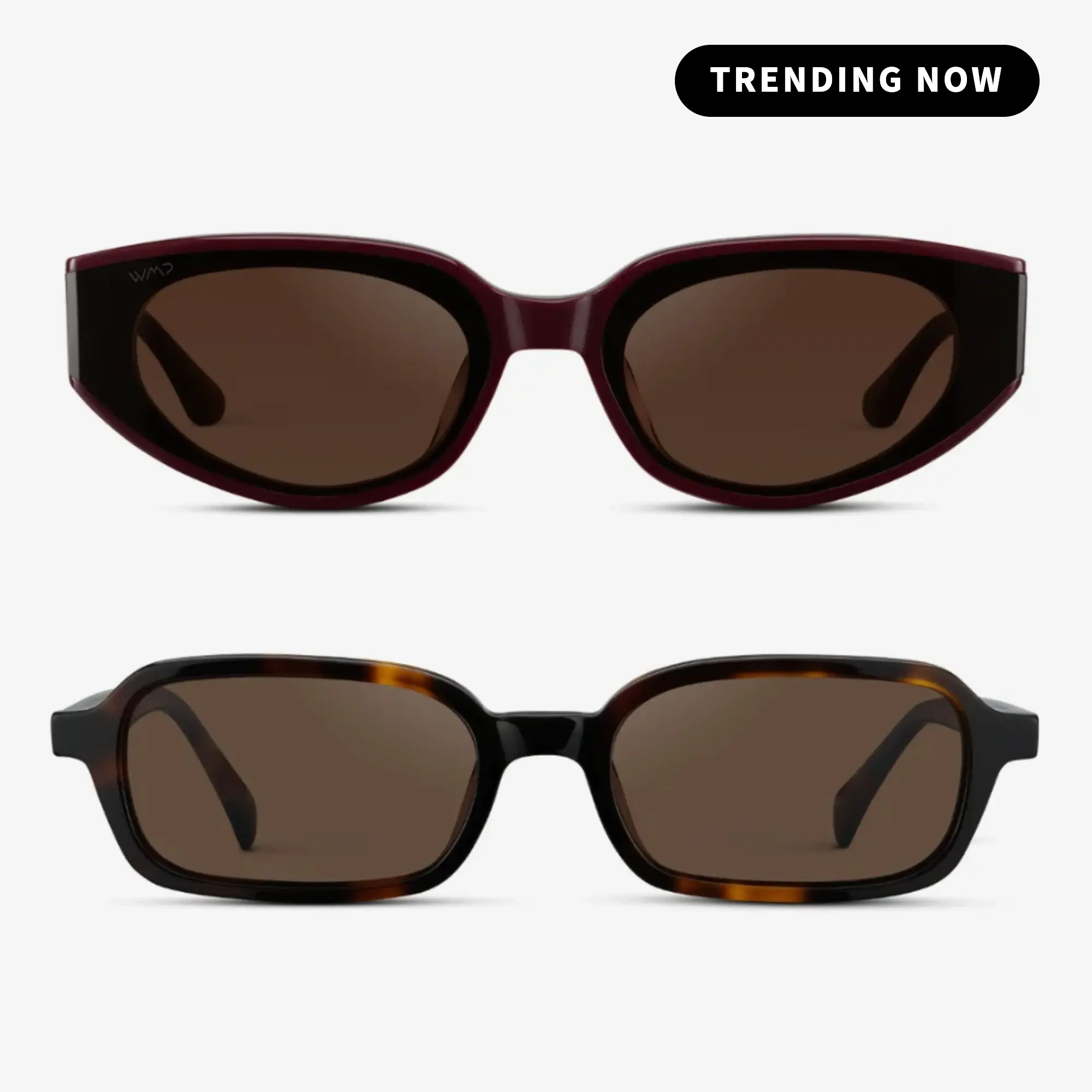 WMP Eyewear The Cool Girl Bundle – Trendy Women's Sunglasses, Two-Pair Sunglasses Set