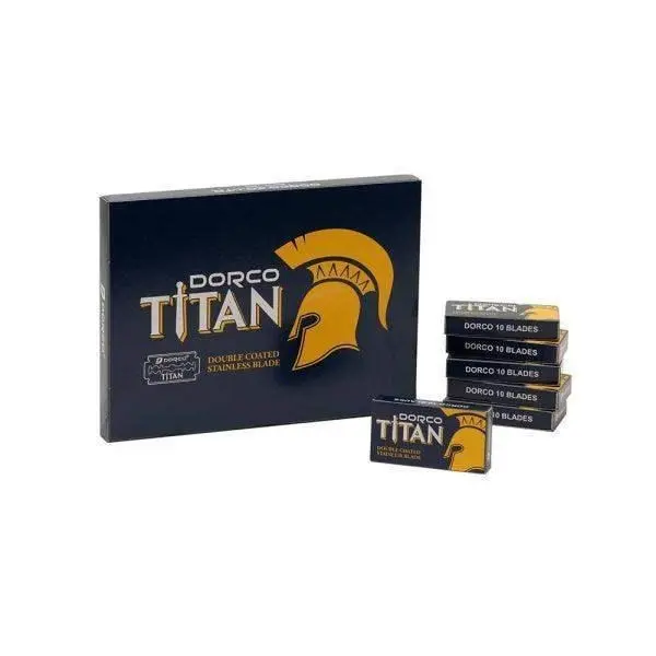 DORCO TITAN Double Edge Stainless Steel Razor Blades 5 Count