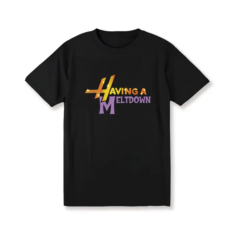 [100% Cotton] Having A Meltdown T-Shirt, Aesthetic Mental Health Matters Cotton T-Shirt, Trendy Disco Faux Glitter Hannah Montana T-Shirt, Popular T-Shirt T-Shirt For Men And Women