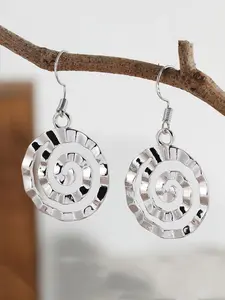 Minimalist Temperament Spiral Design Dangle Earrings, Fashion Jewelry for Party, Daily Clothing Decor, Trendy All-match & Exquisite Jewelry for Birthday Gift, Elegant Minimalist Earrings
