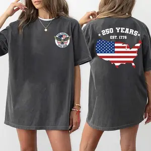 Comfort Colors 250th Anniversary T-shirt, USA Flag Patriotic Tee,  Independence Day Shirt, Celebrate 250th Anniversary Shirt USA Flag Tee 4th of July Shirt Patriotic Gift