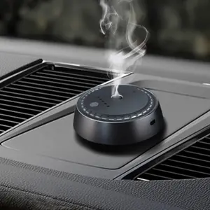 Smart Car Air Freshener with Auto On/Off, Intelligent Fragrance Spray & Essential Oil Diffuser, Waterless Car Diffuser, USB Rechargeable Alloy Car Aroma Diffuser, Perfect Gift for Drivers